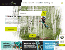 Tablet Screenshot of bikesportworld.de